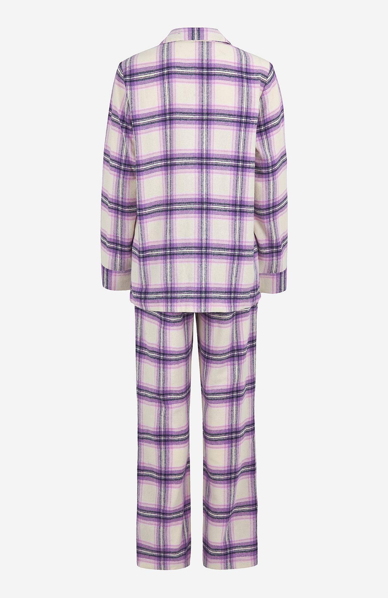 Rutig pyjamas i flanell Felicia