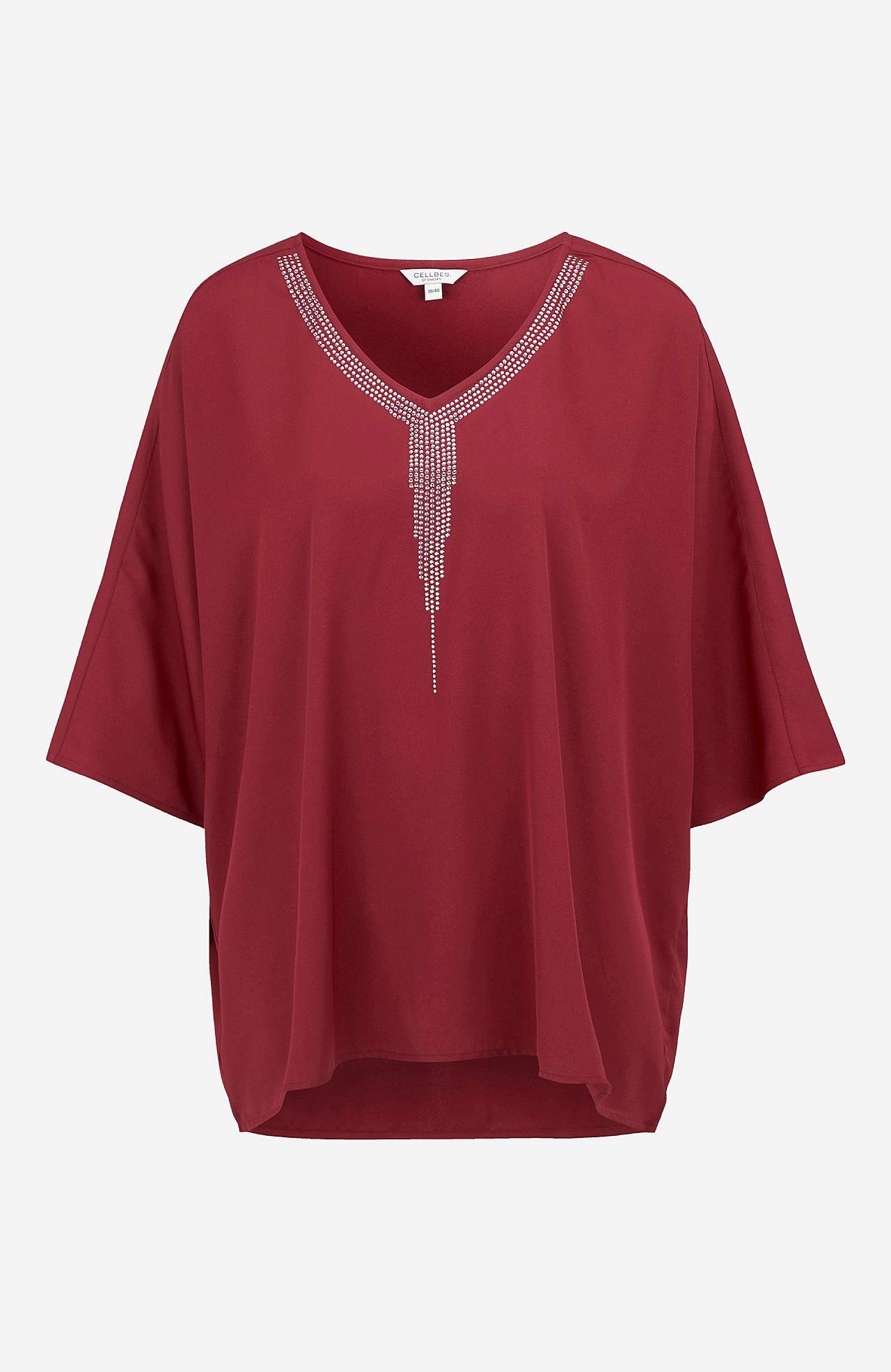 Festblus med nitdetaljer