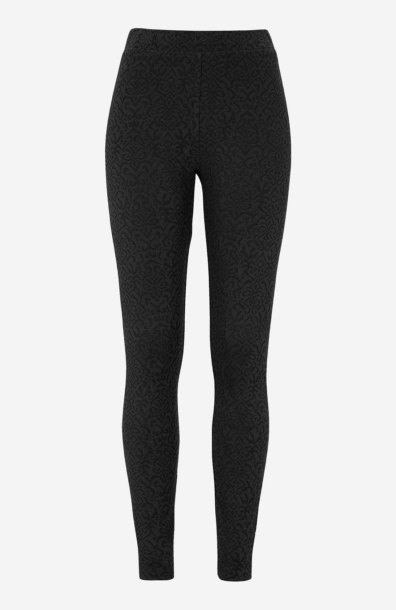 Leggings med strukturmönster