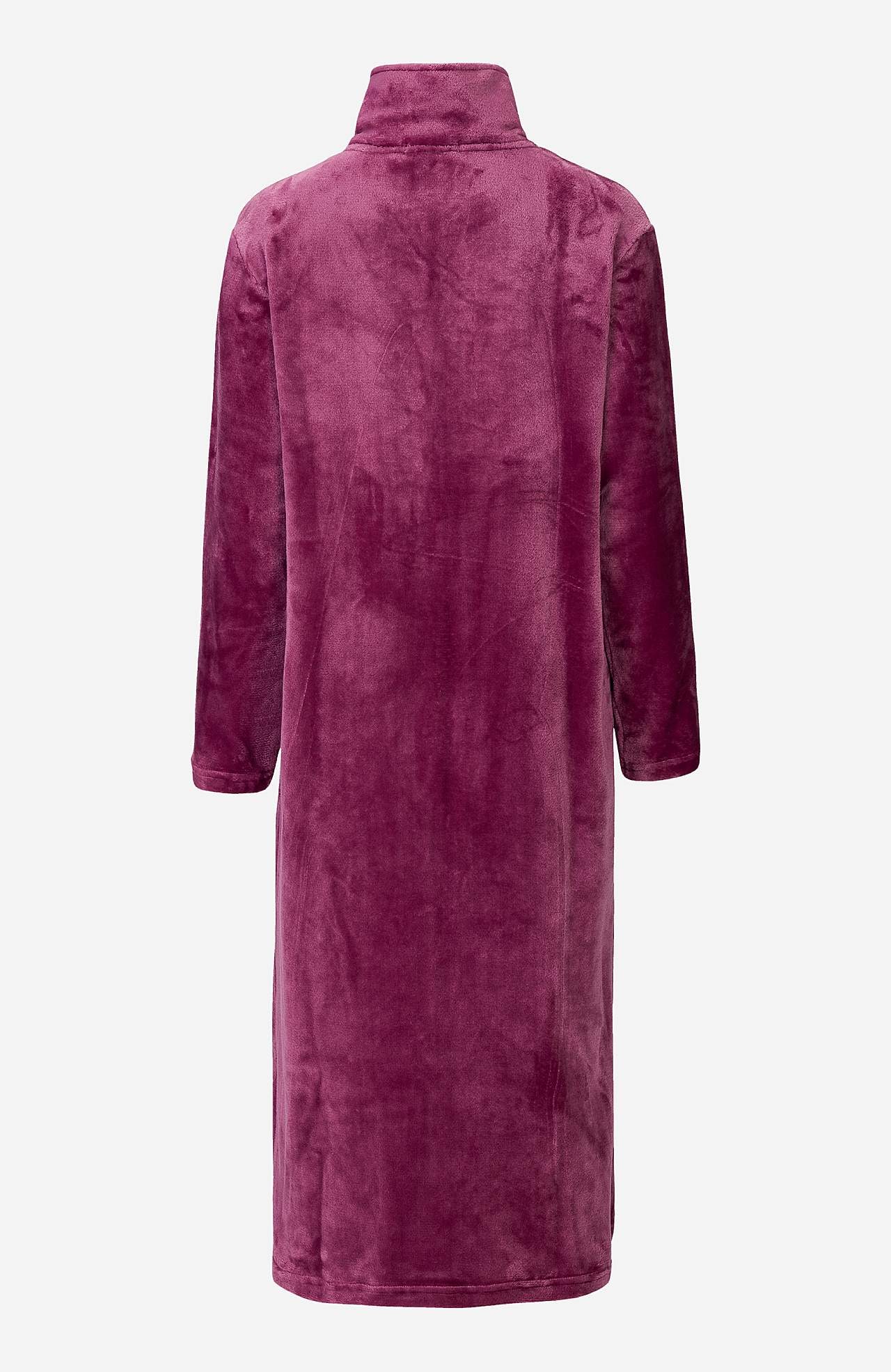 Morgonrock i fleece med sidofickor
