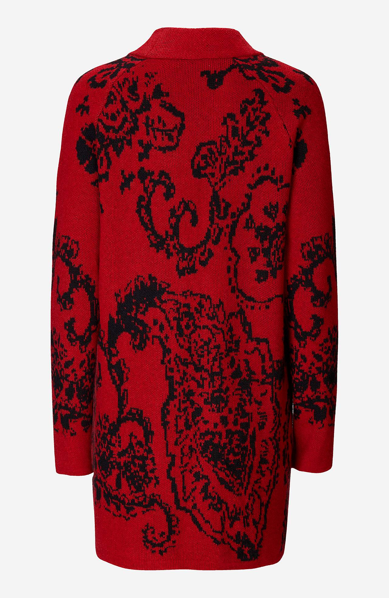 Jacquardstickad cardigan