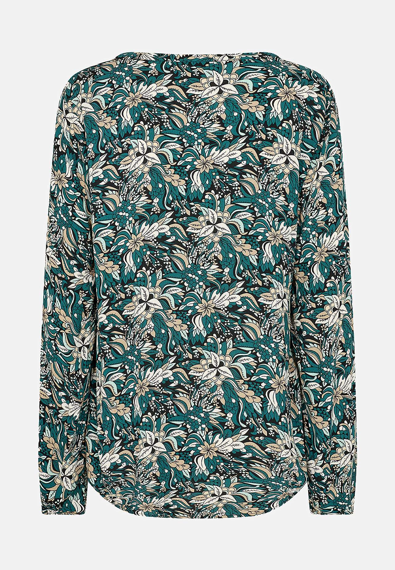 Blommönstrad blus Tarita