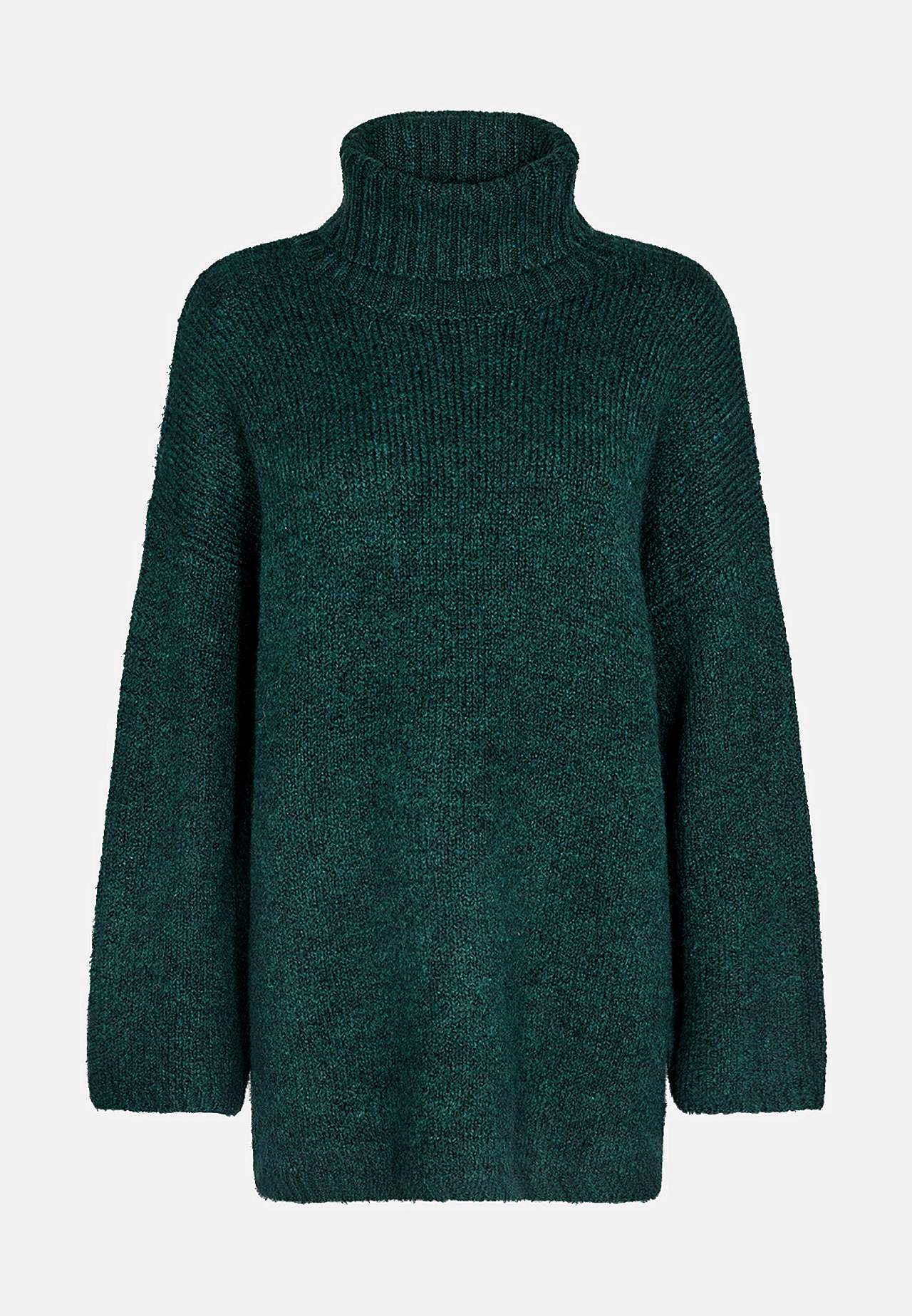 Stickad tröja med polokrage Gunna