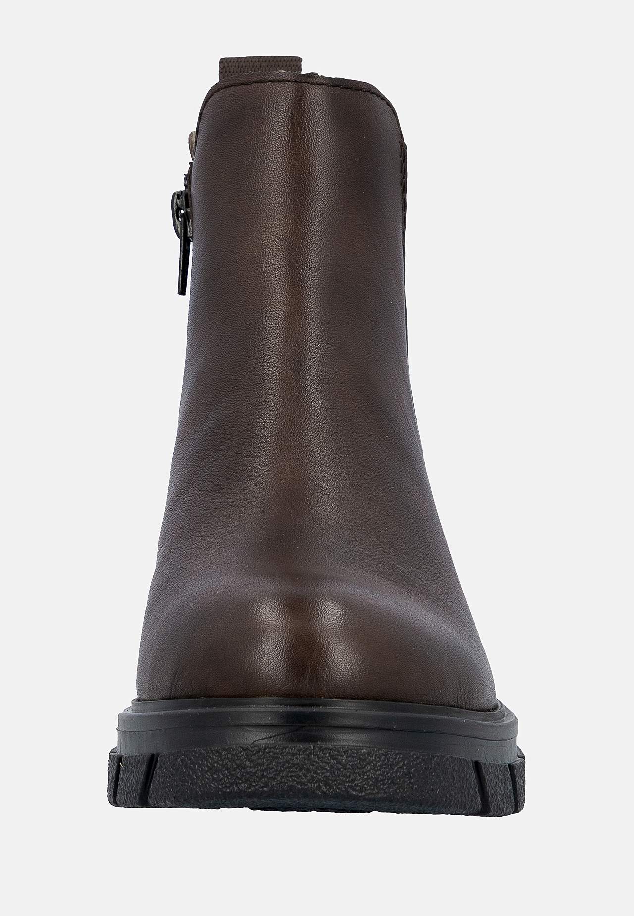 Skinnkänga med dragkedja