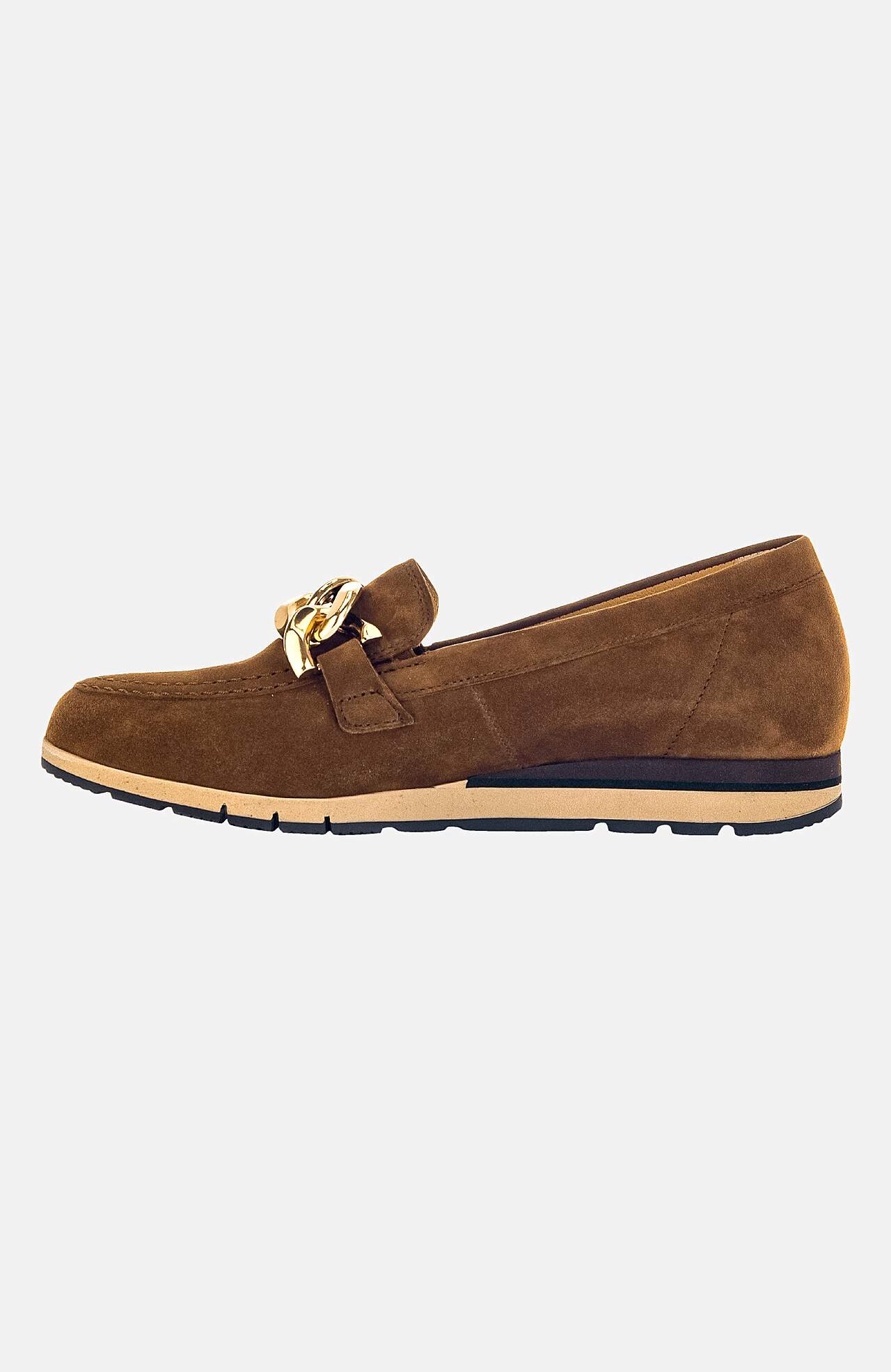 Slip-on loafer med kedjedetalj