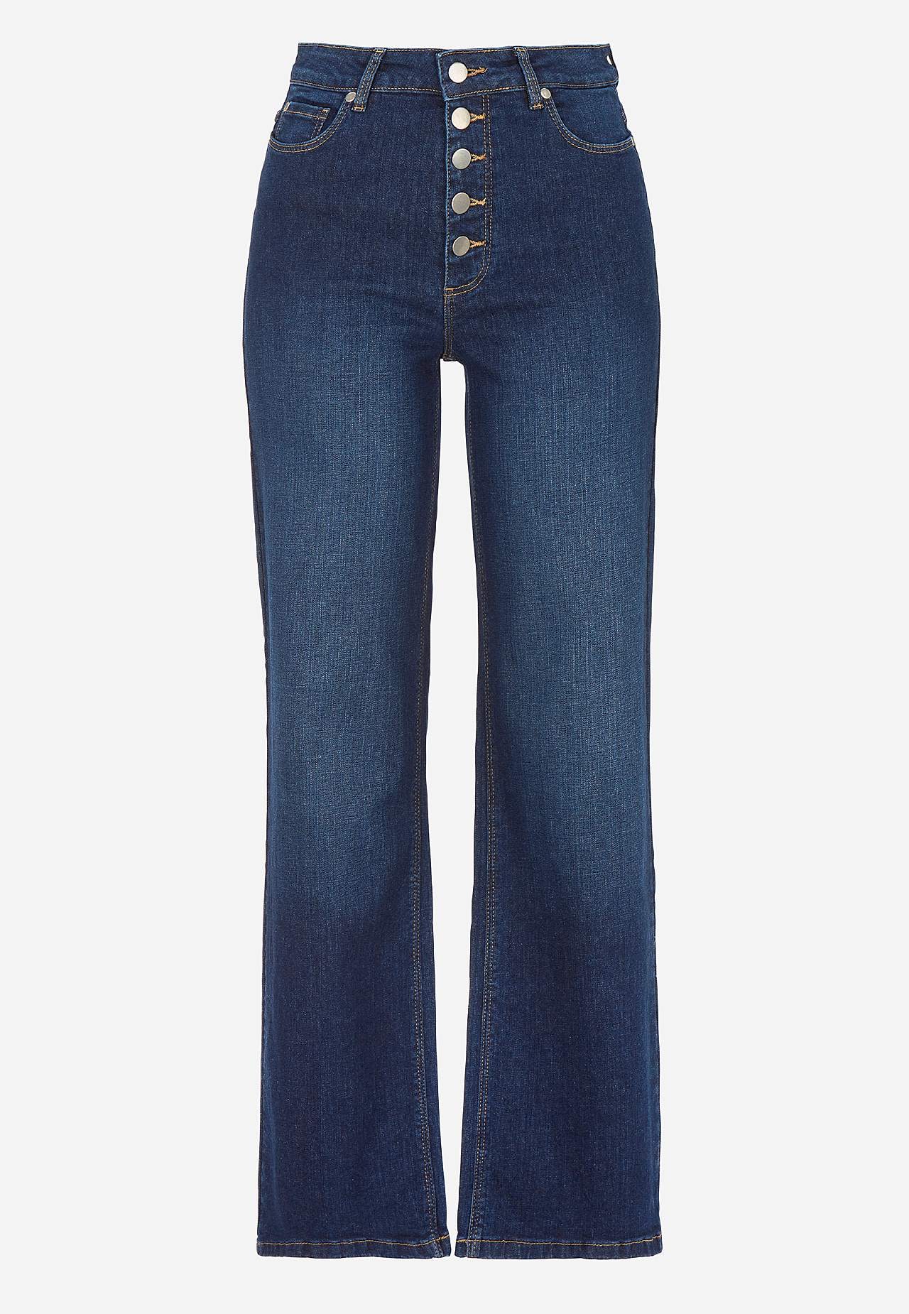 Stretchjeans med hög midja