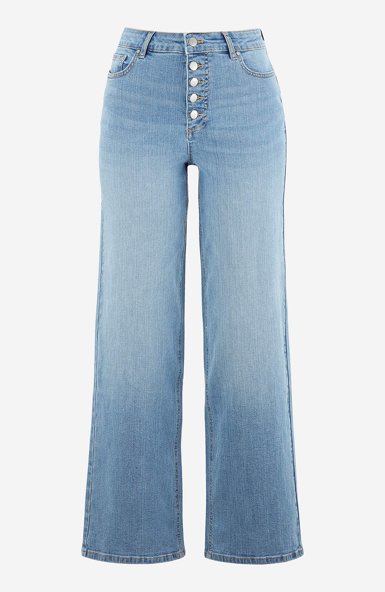 Stretchjeans med hög midja