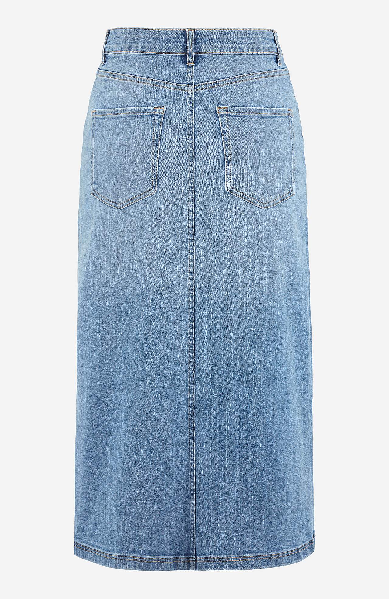 Jeanskjol med slits fram