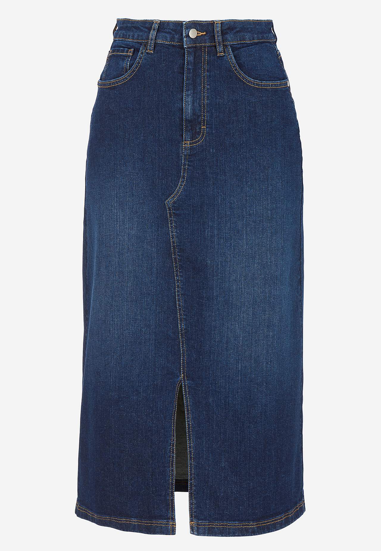 Jeanskjol med slits fram