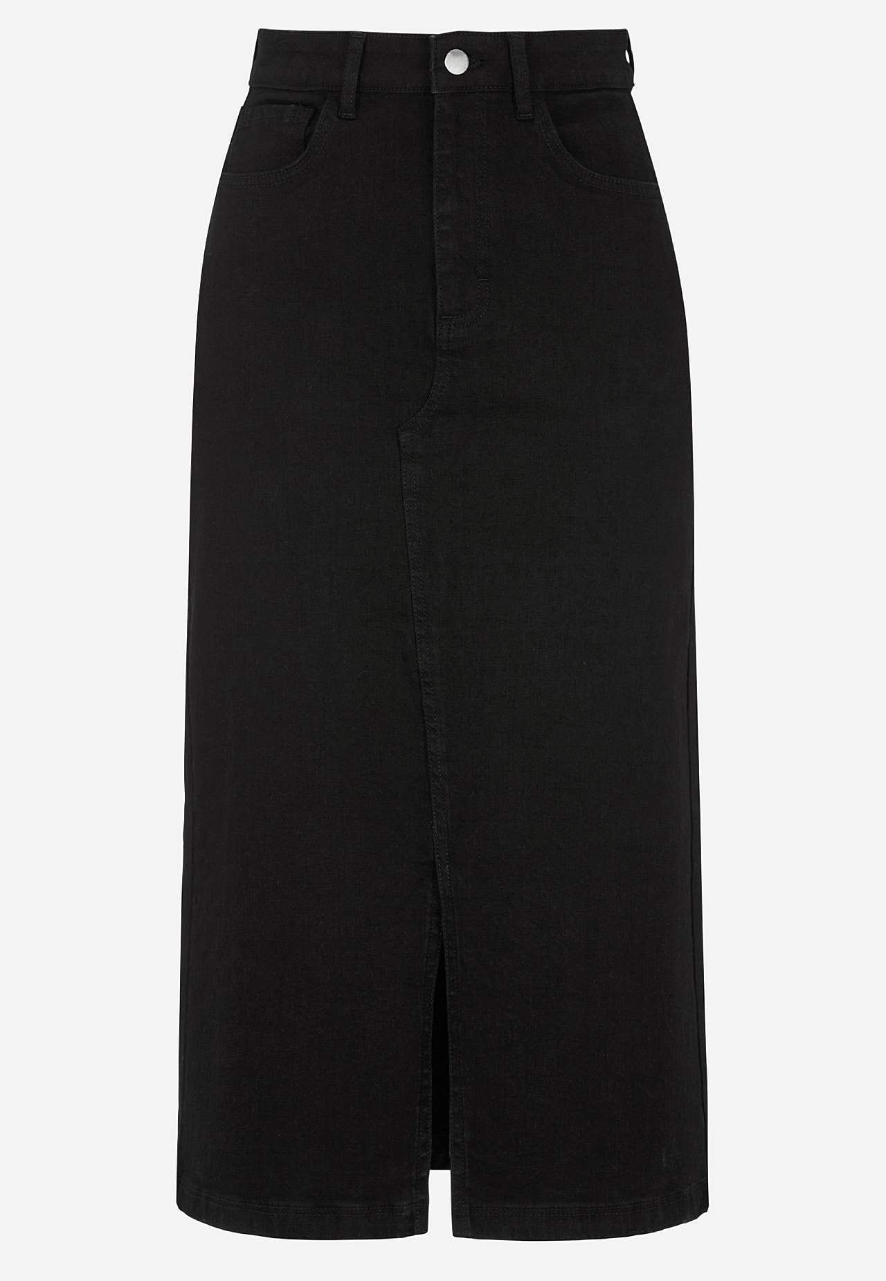 Jeanskjol med slits fram