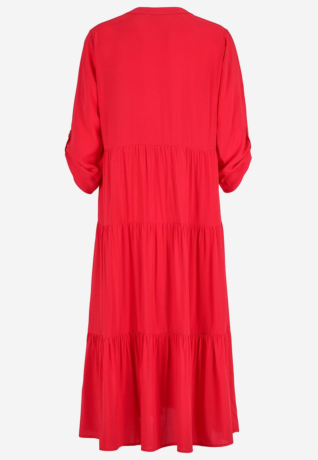 Klänning med volanger