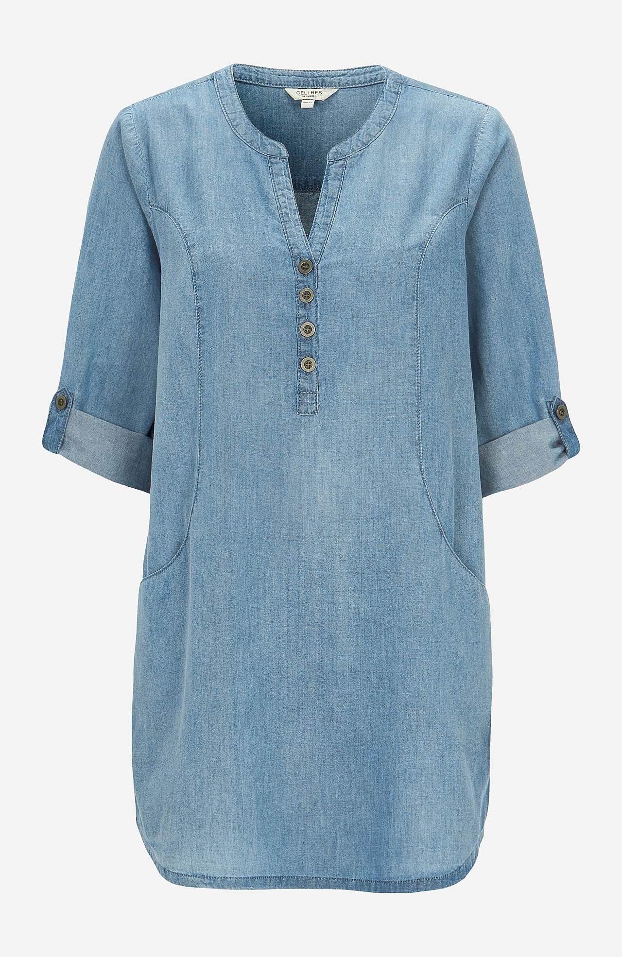 Denimtunika med fickor