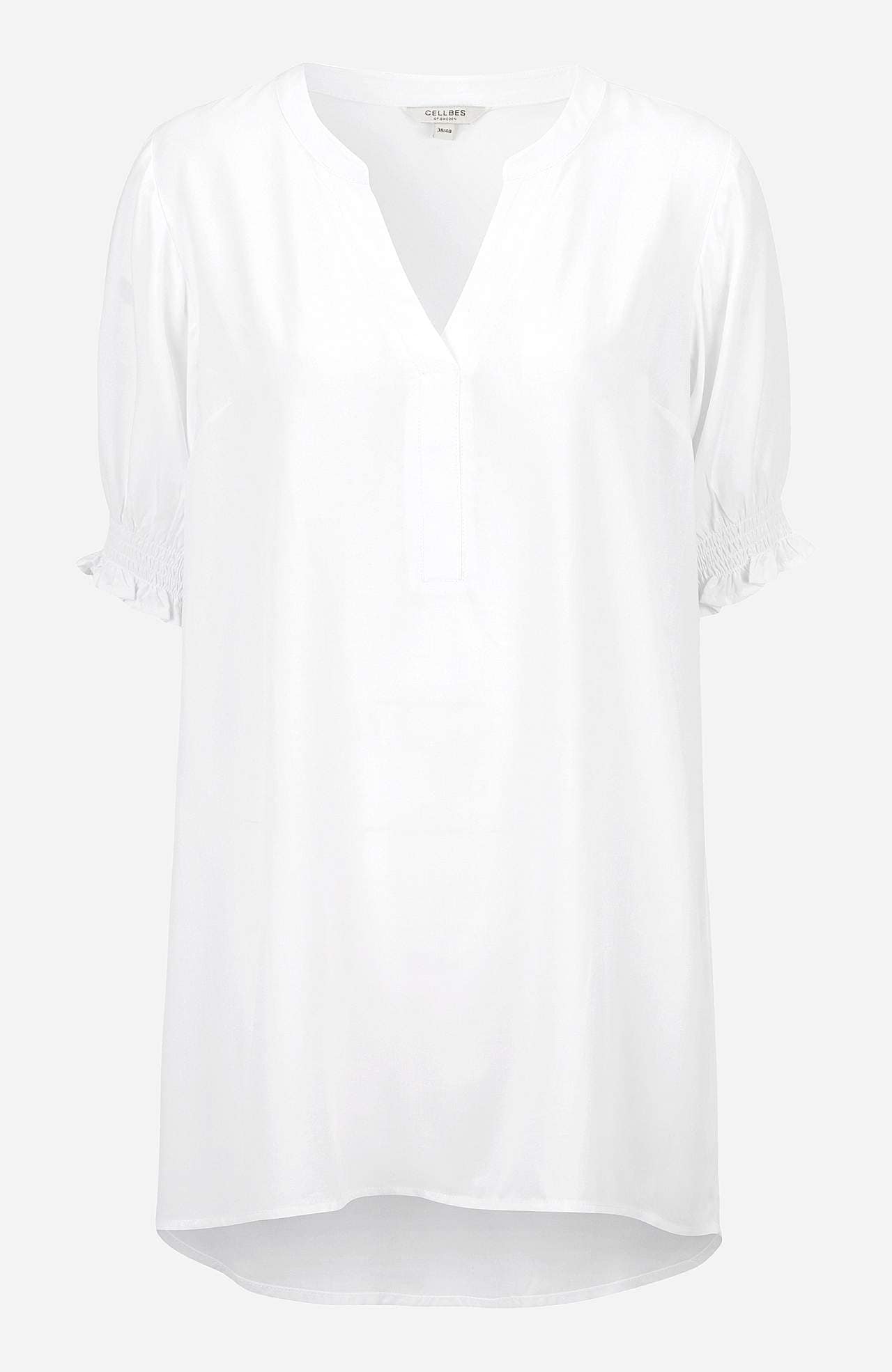 Tunika med smock vid ärmsluten