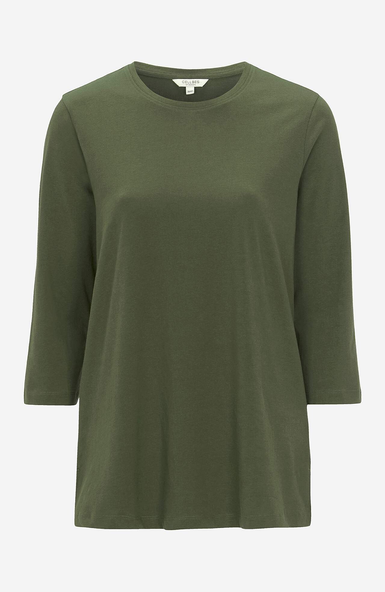 Trikåtopp med 3/4-ärmar Agnes 2-pack