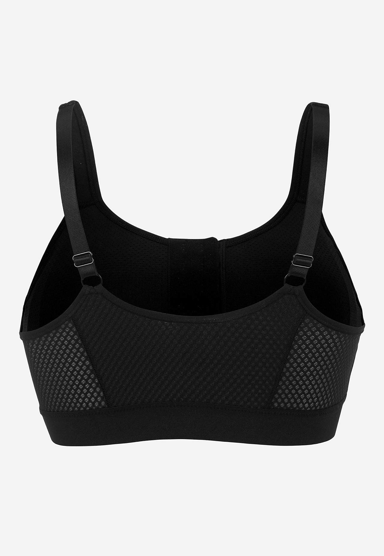 Framknäppt sport-bh med stöd Doris