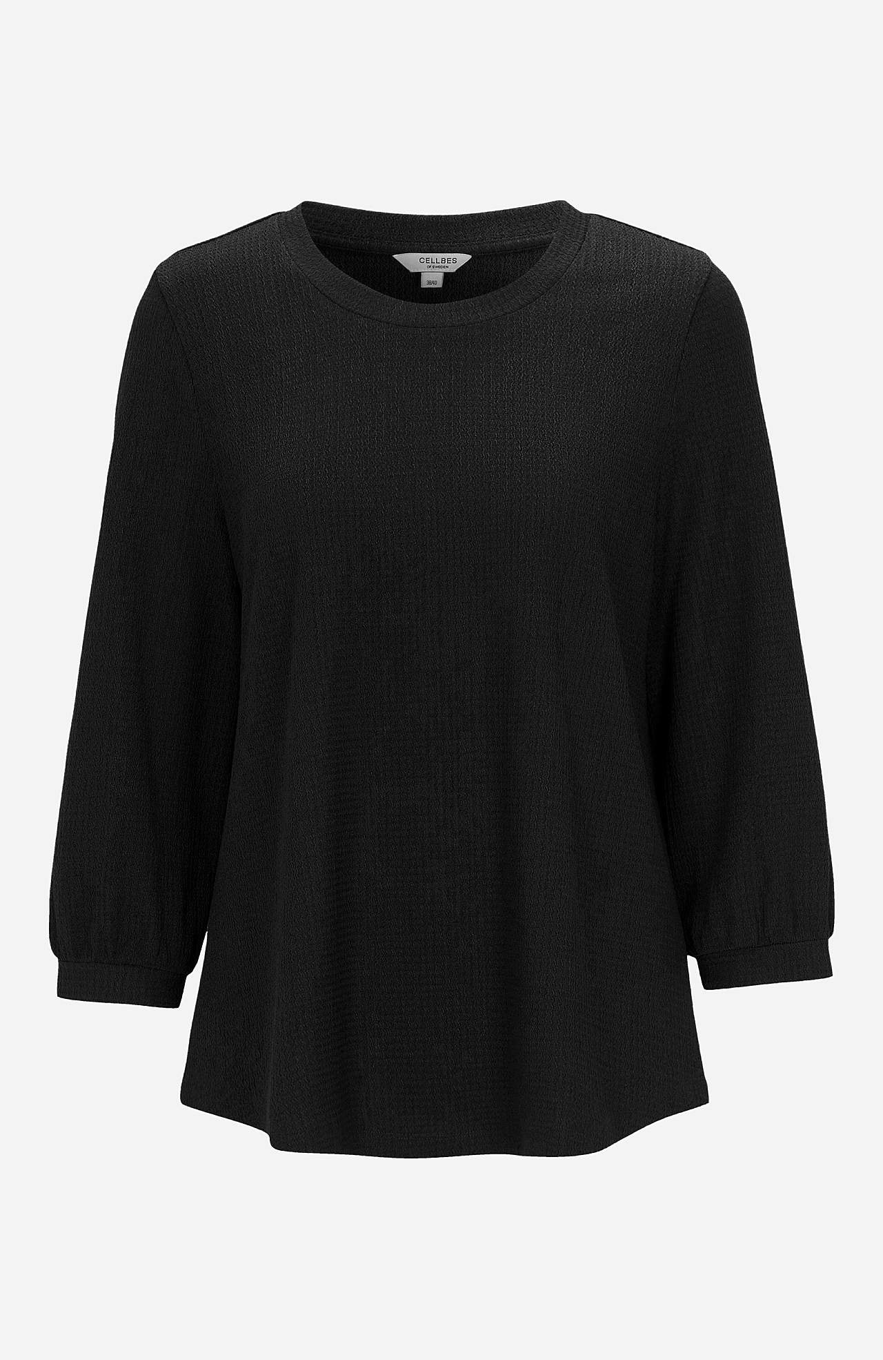 Trikåtunika med 3/4-ärm