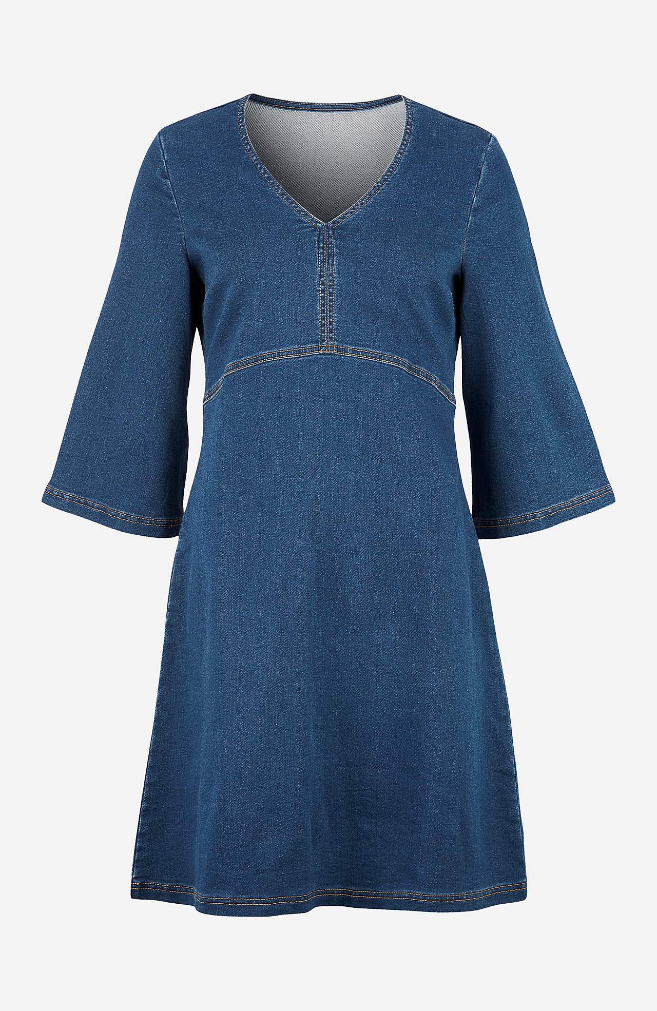 Klänning i denimtrikå Olga