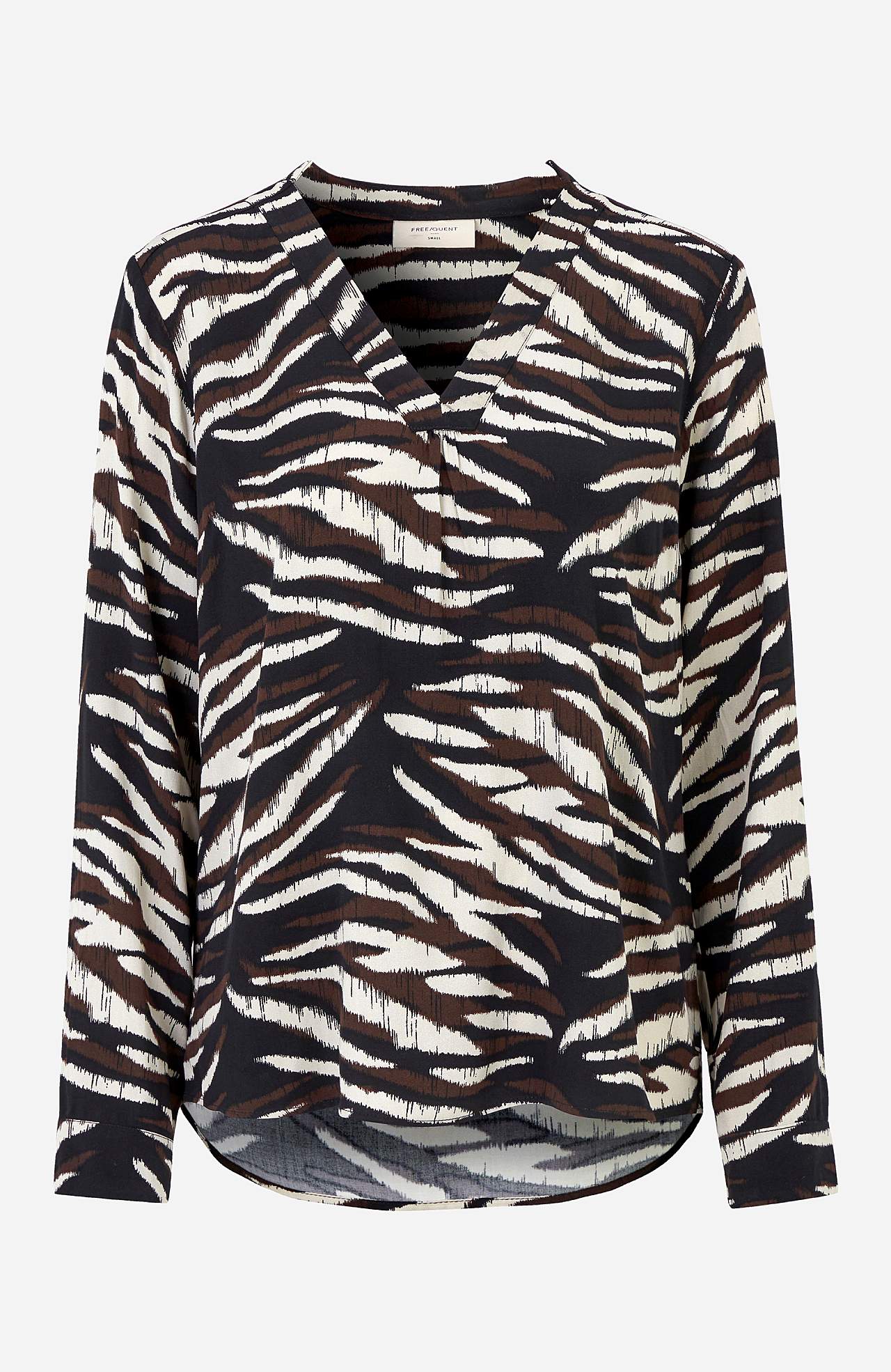 Blus med ett djurmönster Cameli