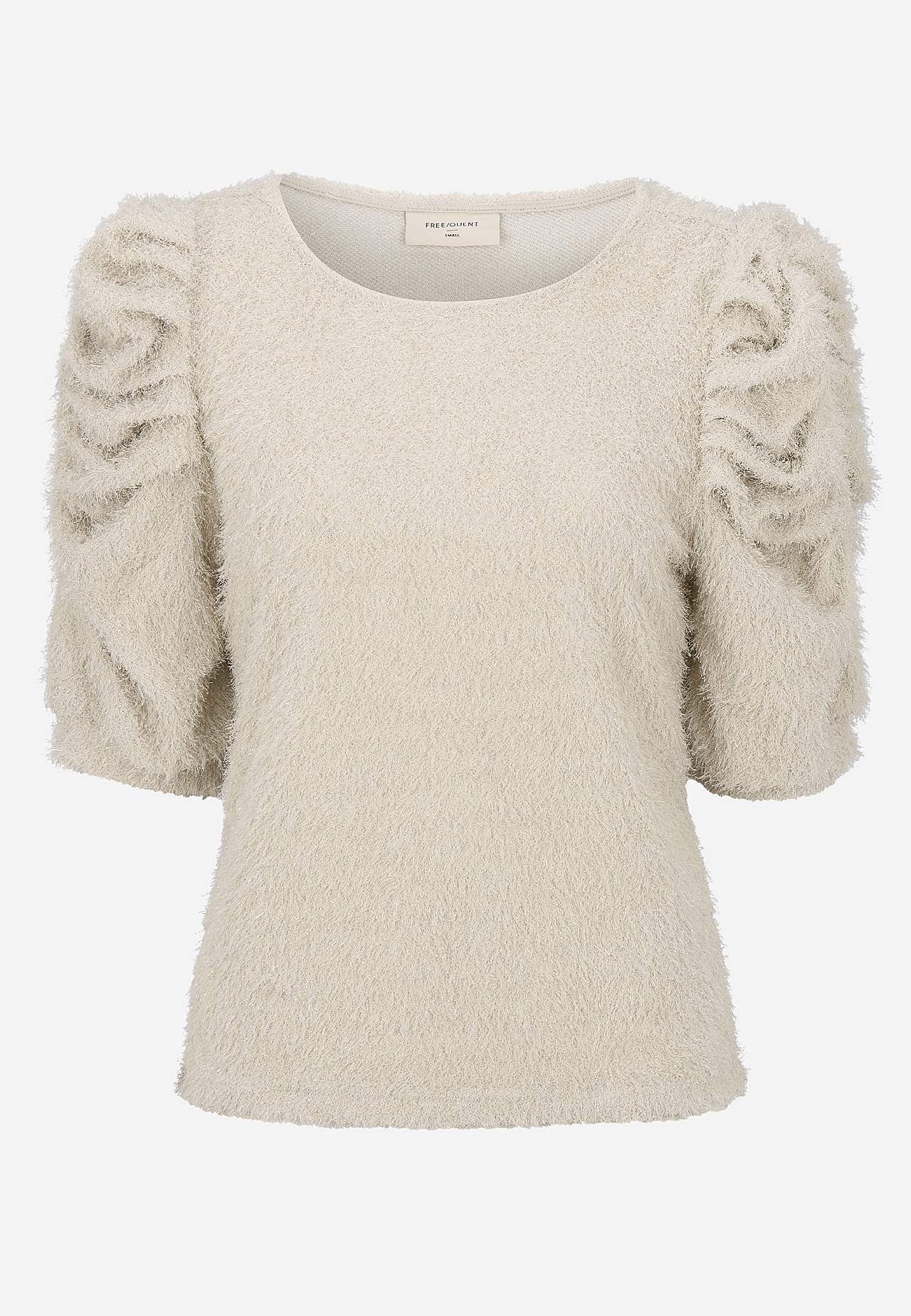 Fluffig festtopp med puffärm