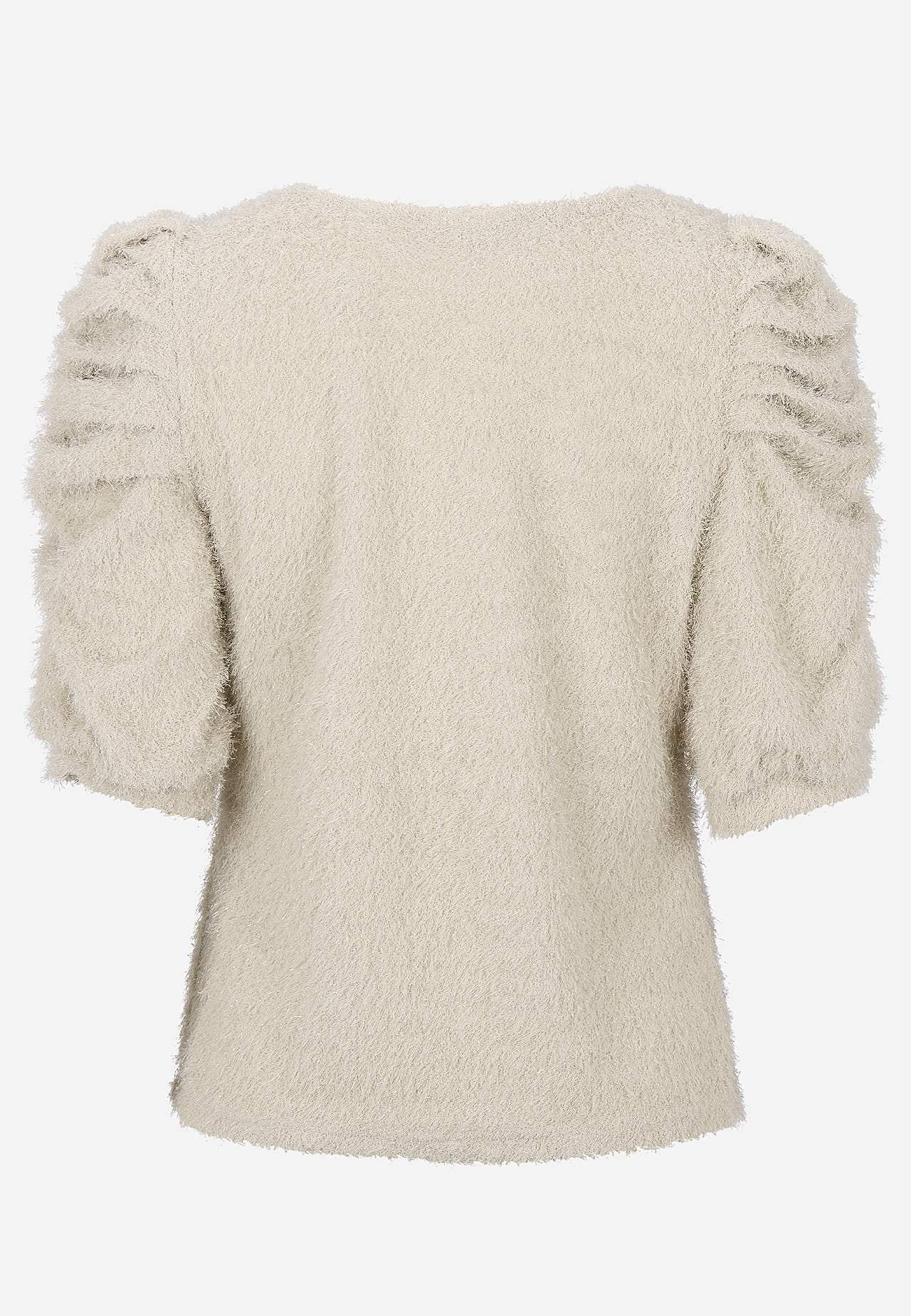 Fluffig festtopp med puffärm