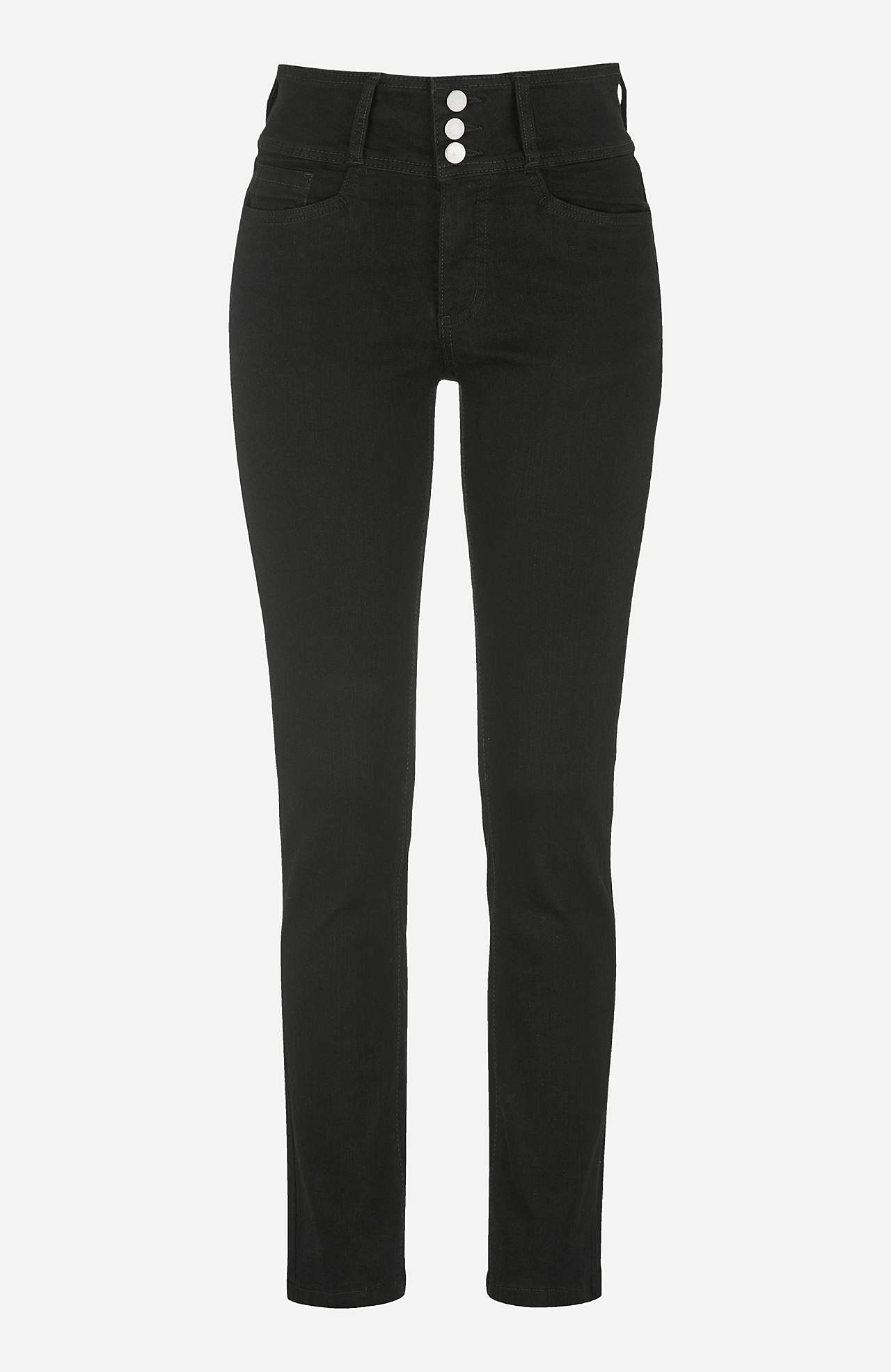 Smala jeans med hög midja - tre längder