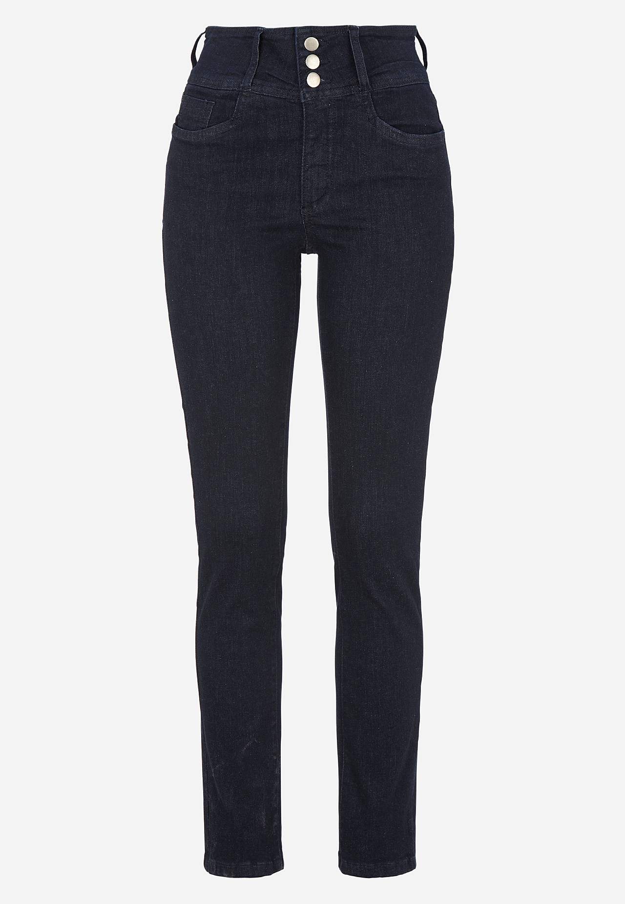 Smala jeans med hög midja - tre längder