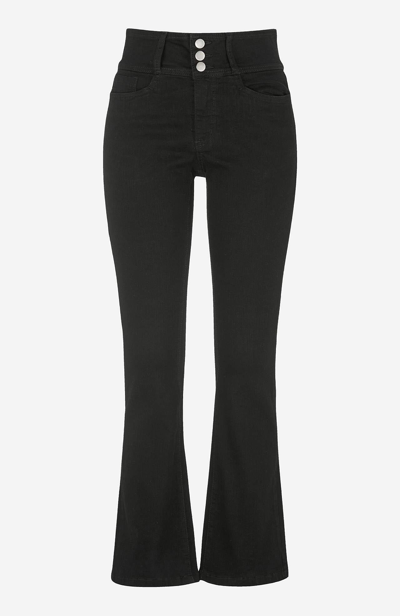 Bootcut jeans med hög midja