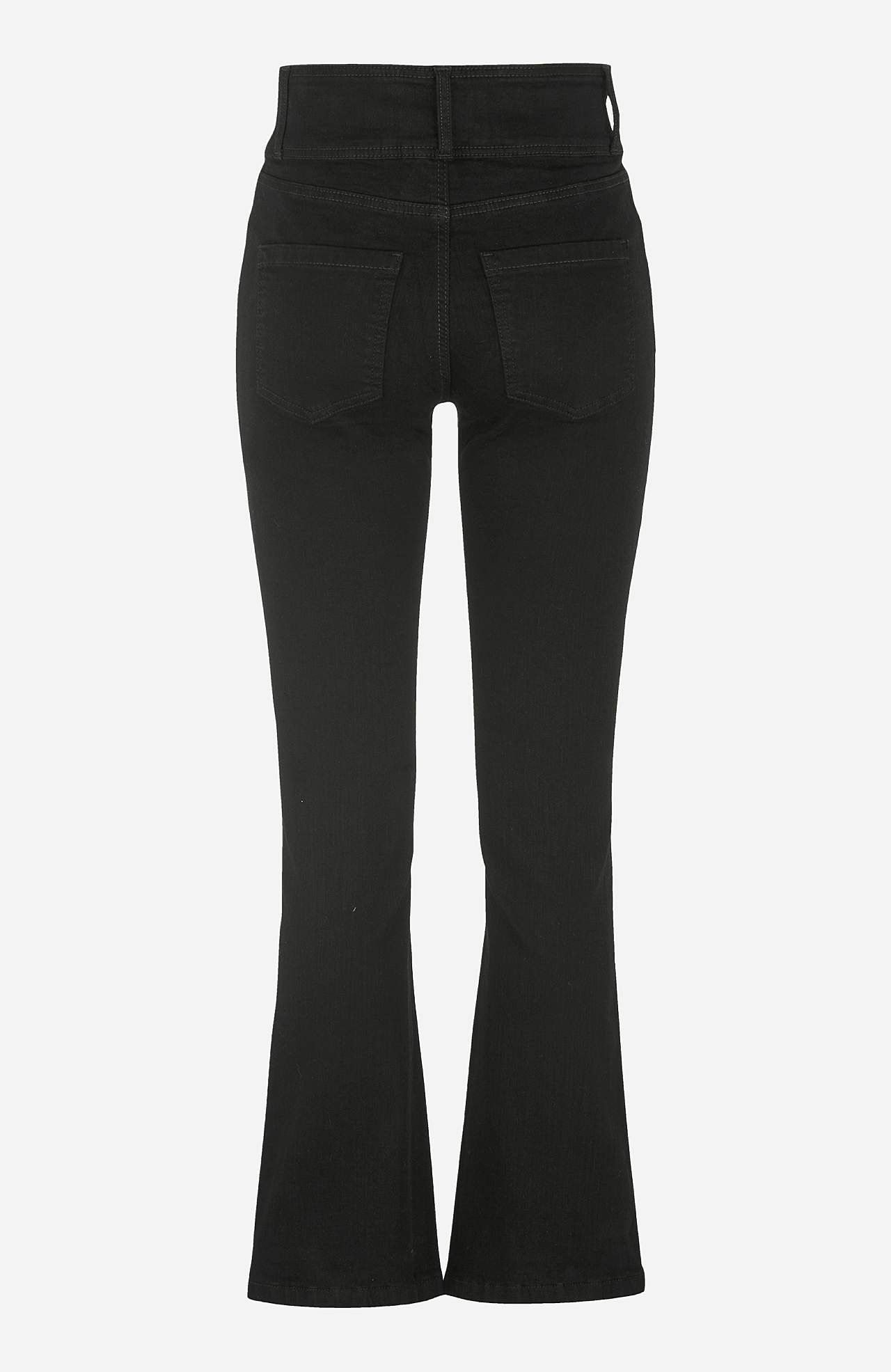 Bootcut jeans med hög midja