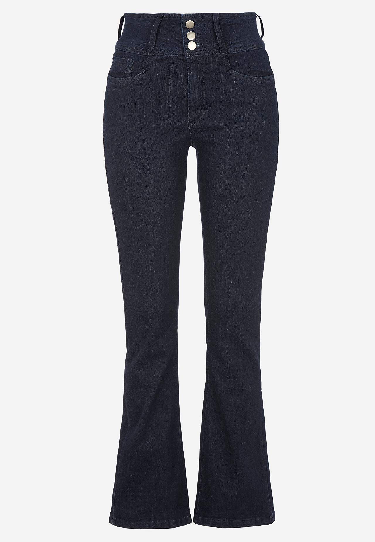 Bootcut jeans med hög midja