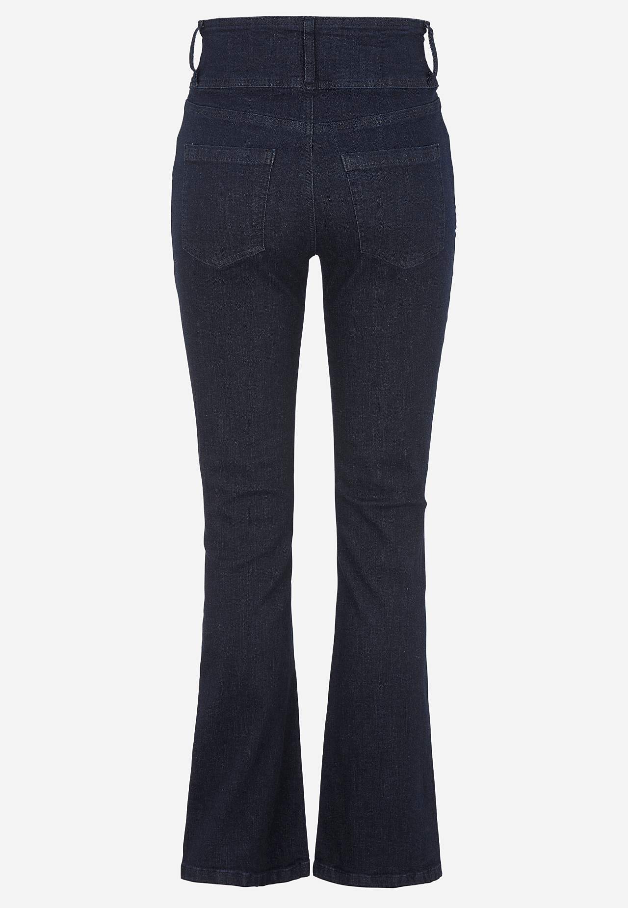 Bootcut jeans med hög midja
