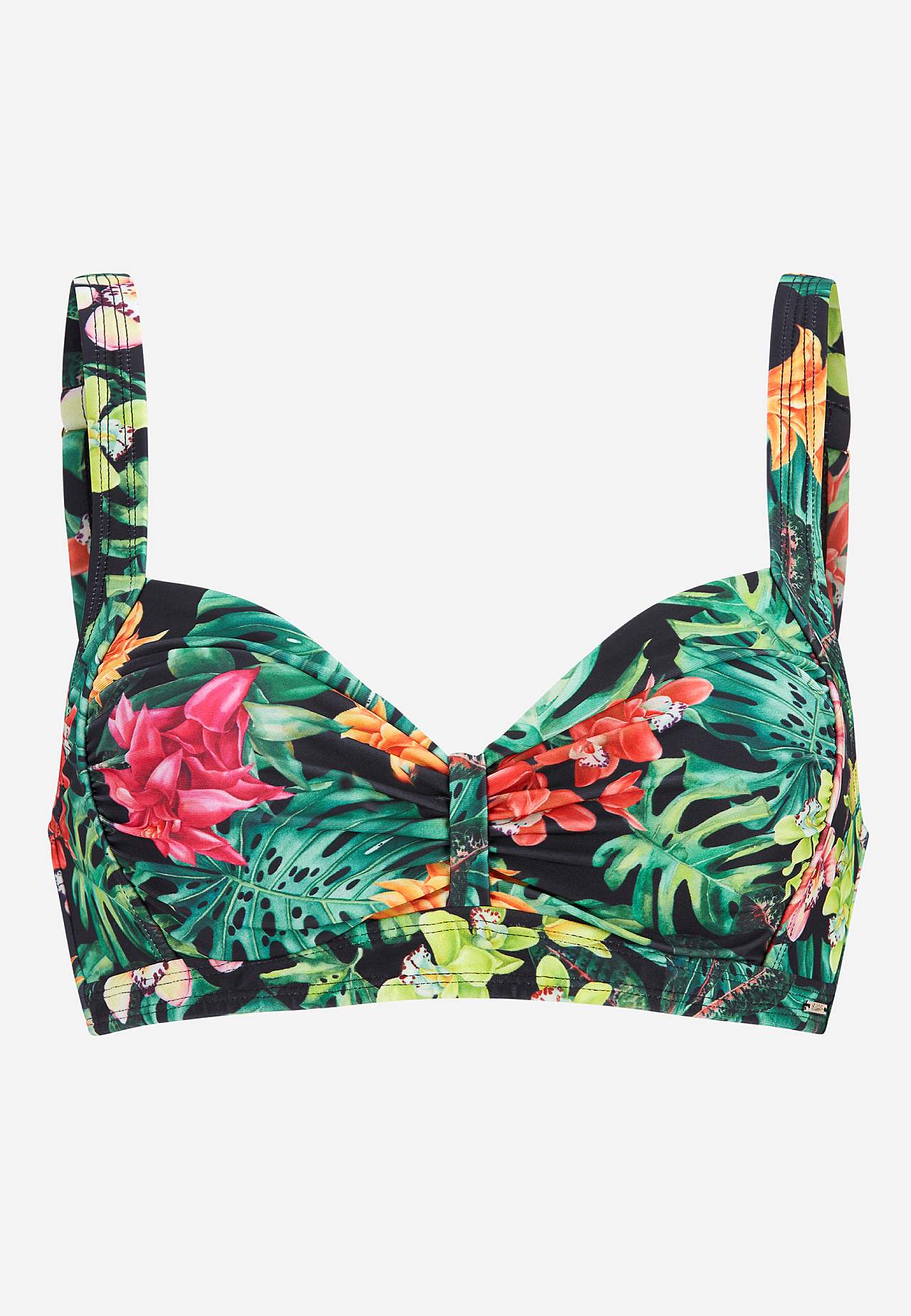 Bikini-bh med tropiskt mönster