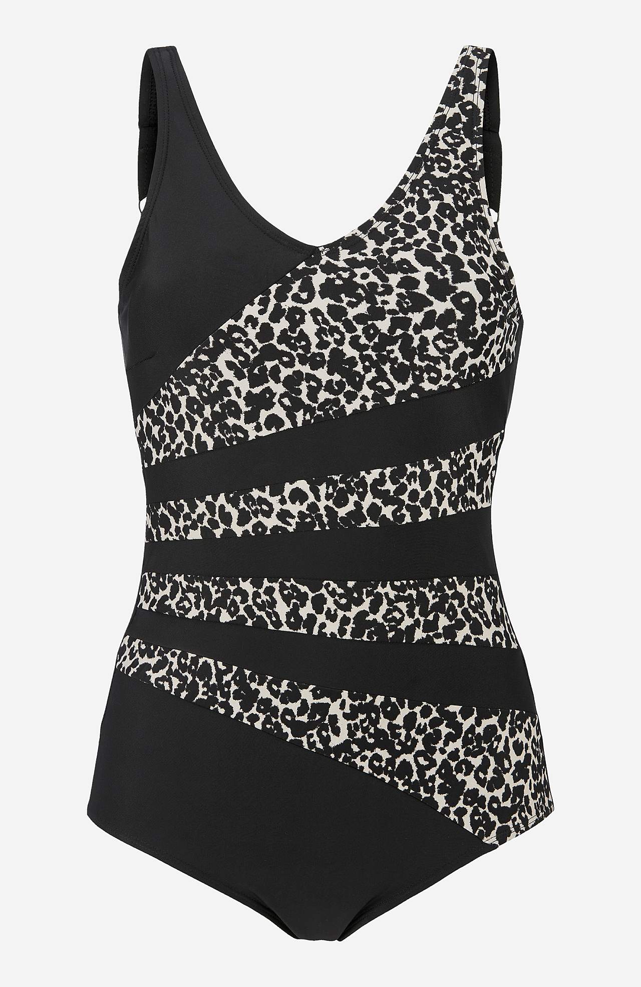 Leopardmönstrad baddräkt Beaumont