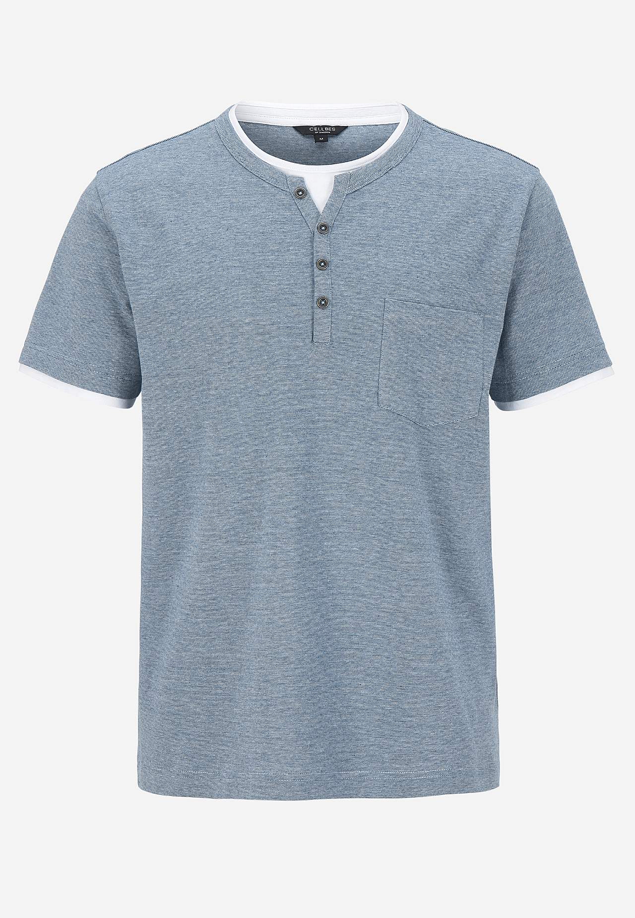 T-shirt med knappslå