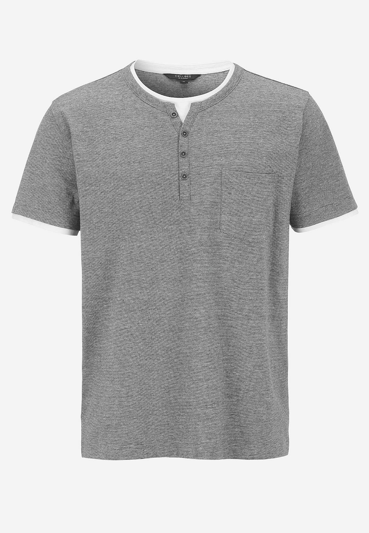 T-shirt med knappslå