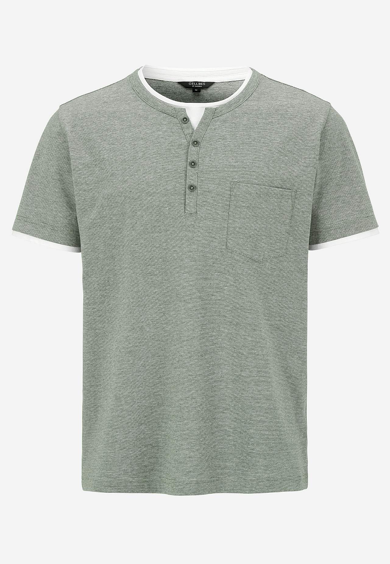 T-shirt med knappslå