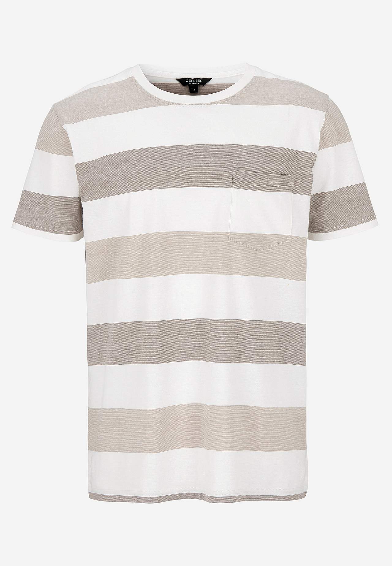 T-shirt med breda ränder Johannes