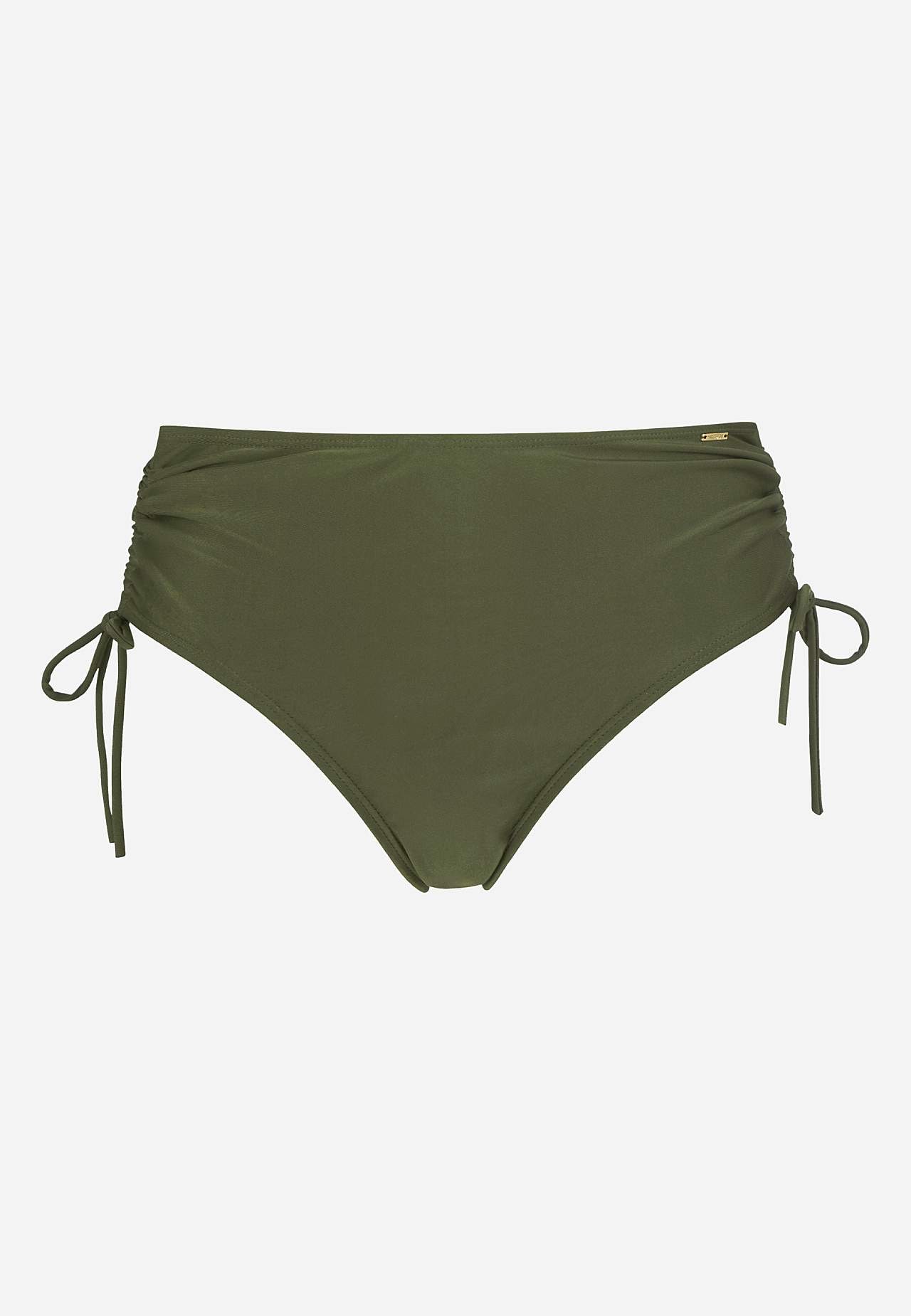 Rynkad bikinitrosa med hög midja