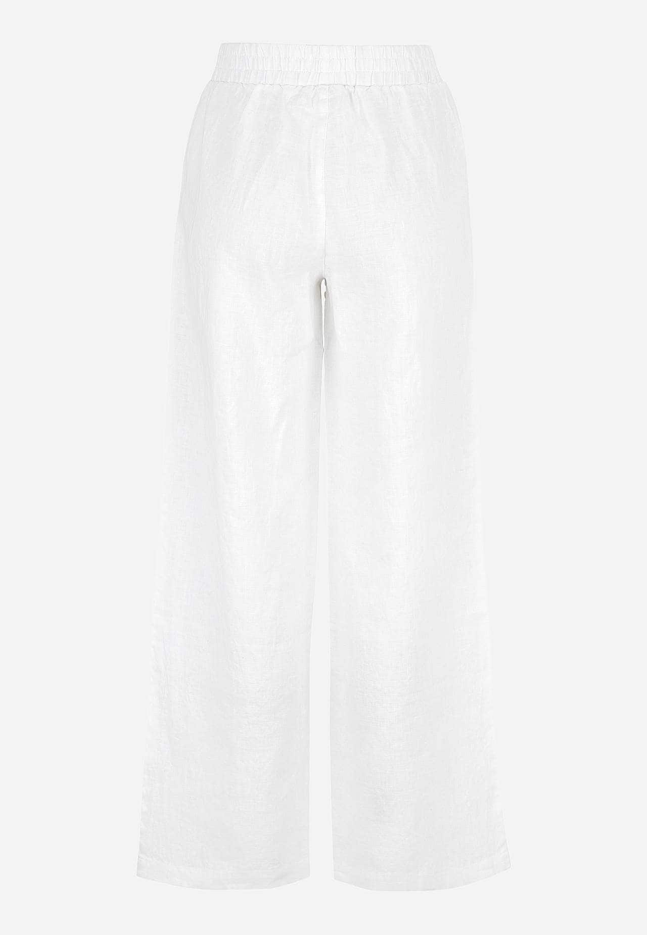 Linnebyxa Premium med vida ben