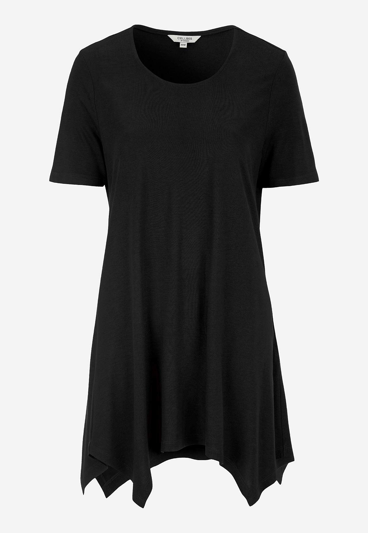 Asymmetrisk trikåtunika
