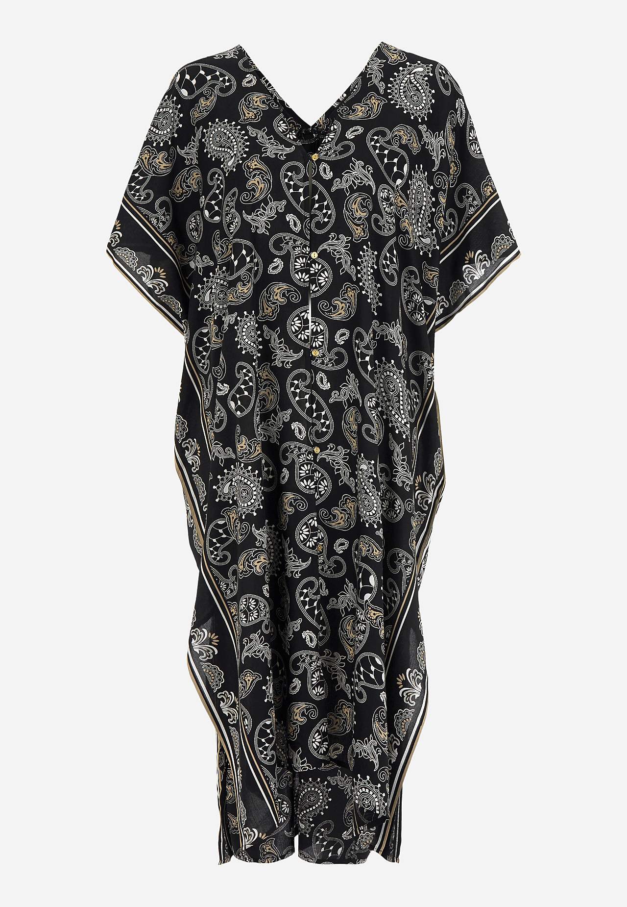 Strandkaftan med knappar