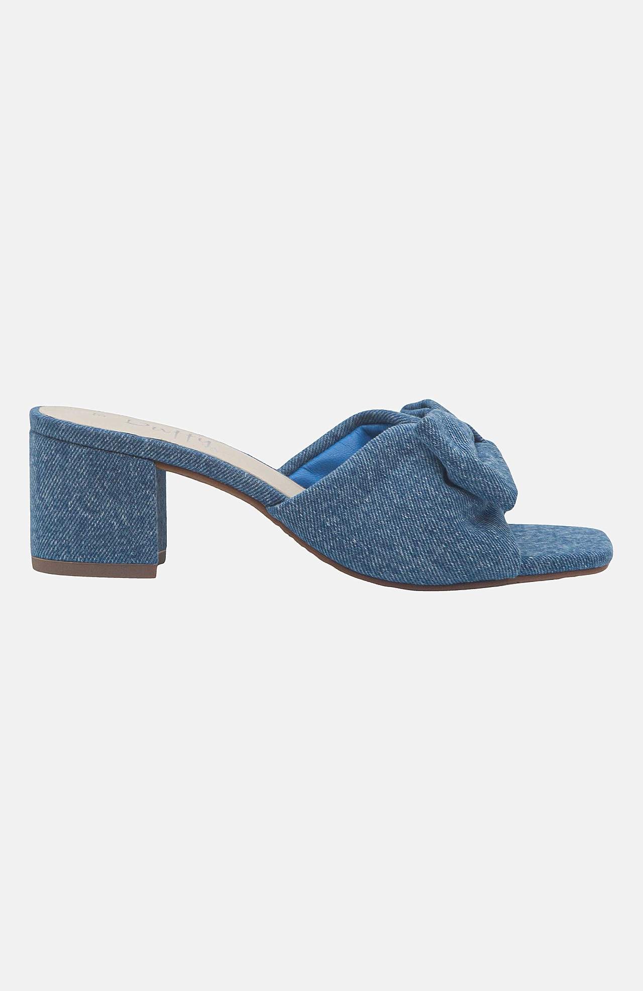 Denim sandalett med rosettdetalj Vena Tre