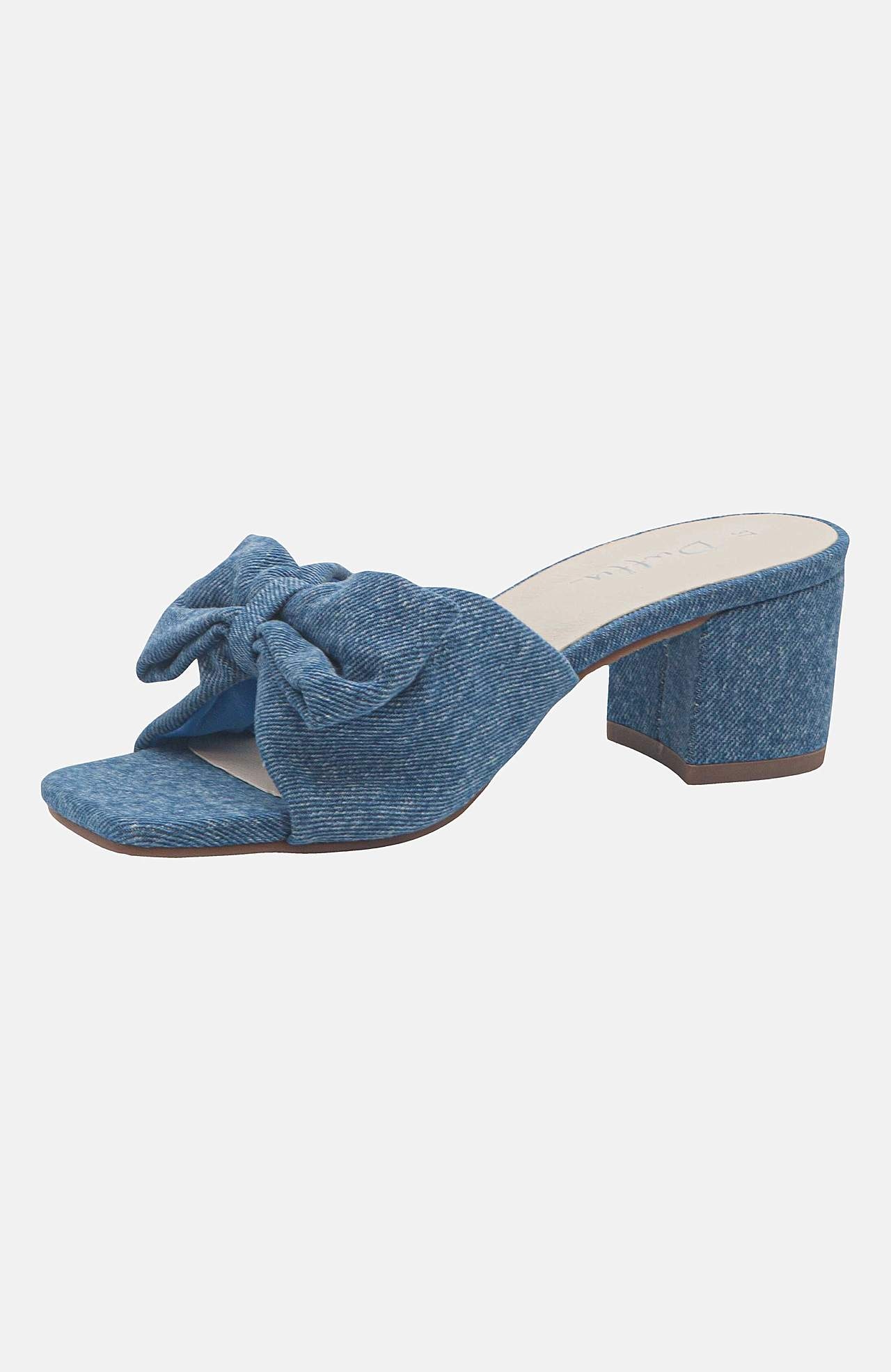 Denim sandalett med rosettdetalj Vena Tre
