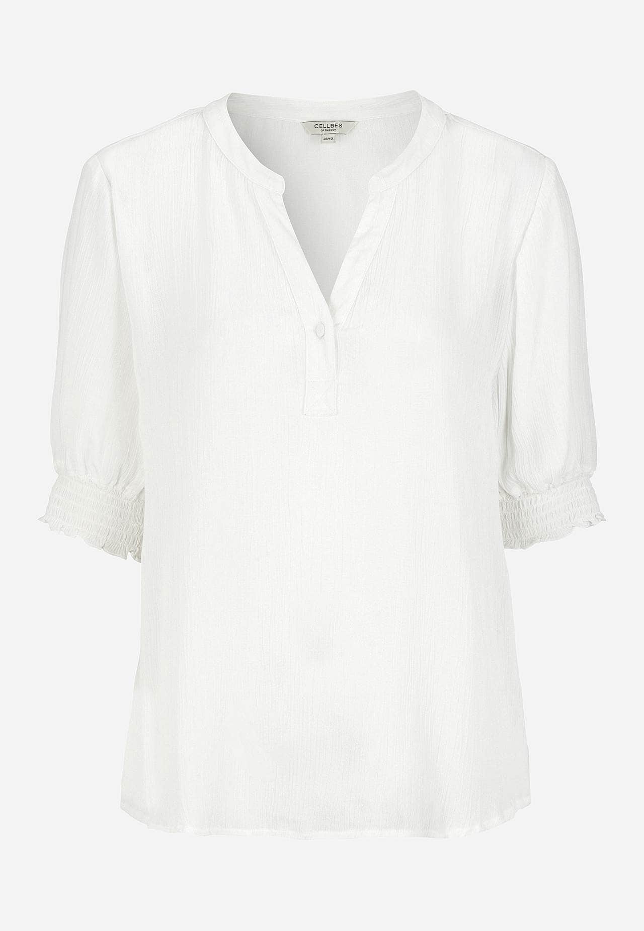 Crepe blus med smock