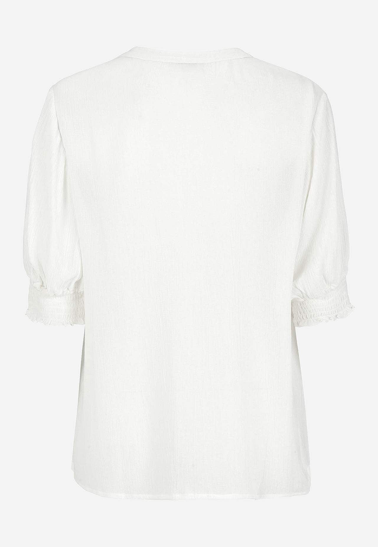 Crepe blus med smock