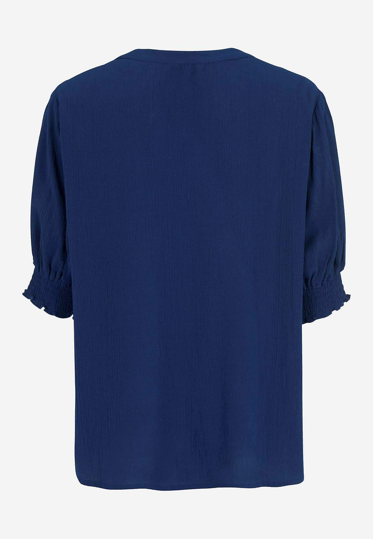 Crepe blus med smock