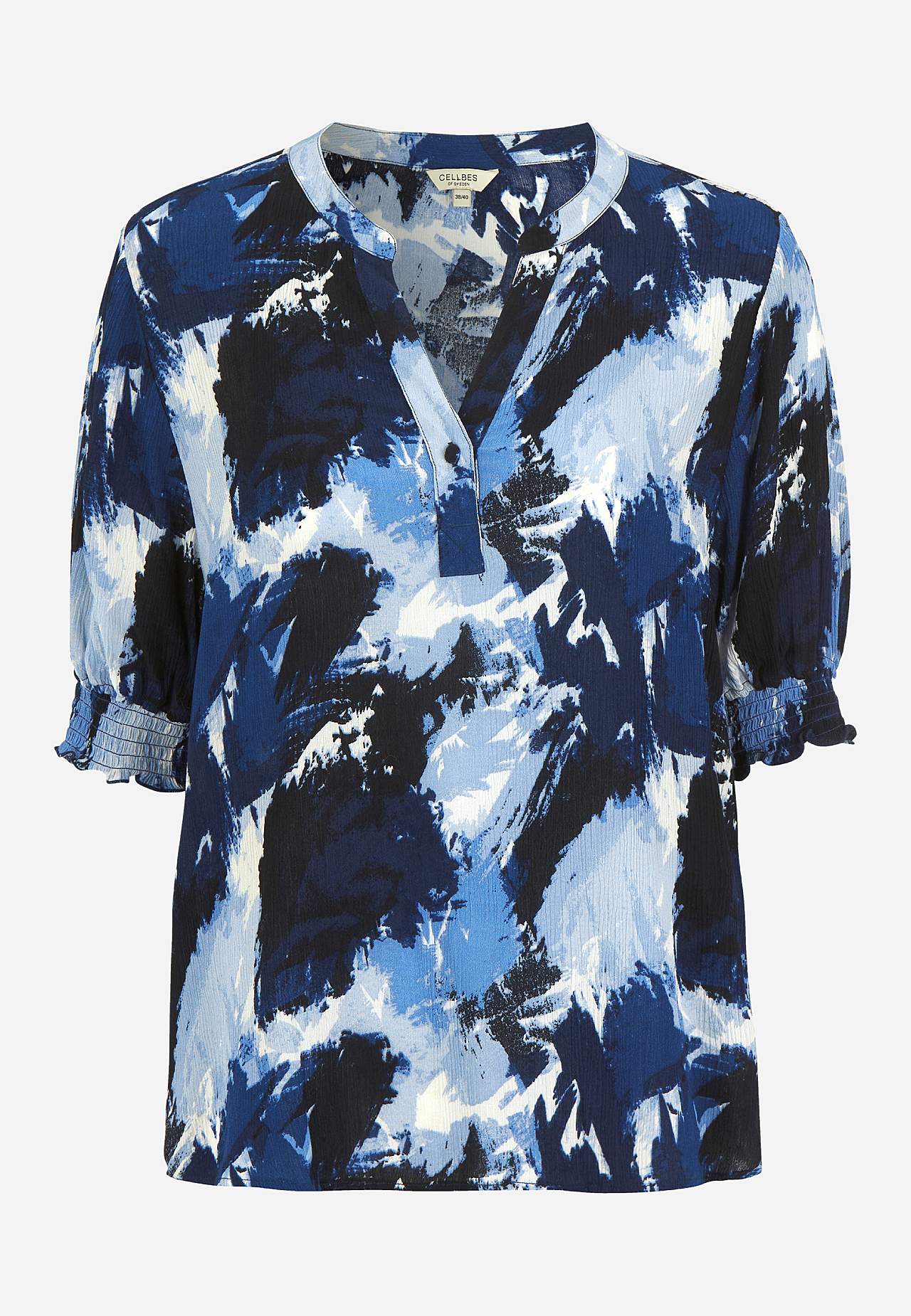 Crepe blus med smock