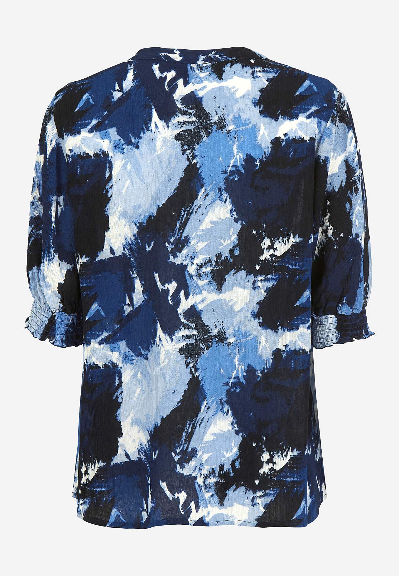 Crepe blus med smock