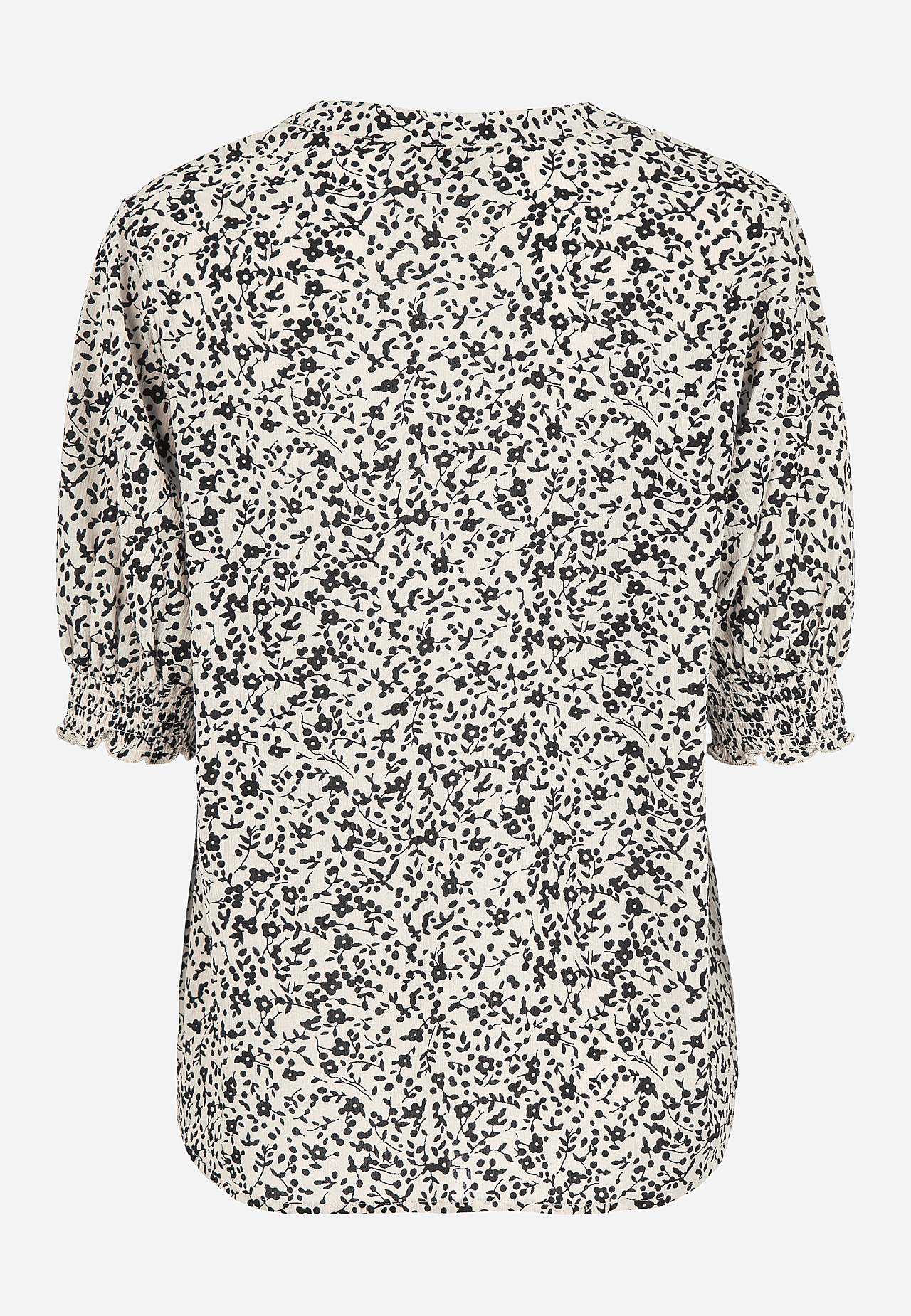 Crepe blus med smock