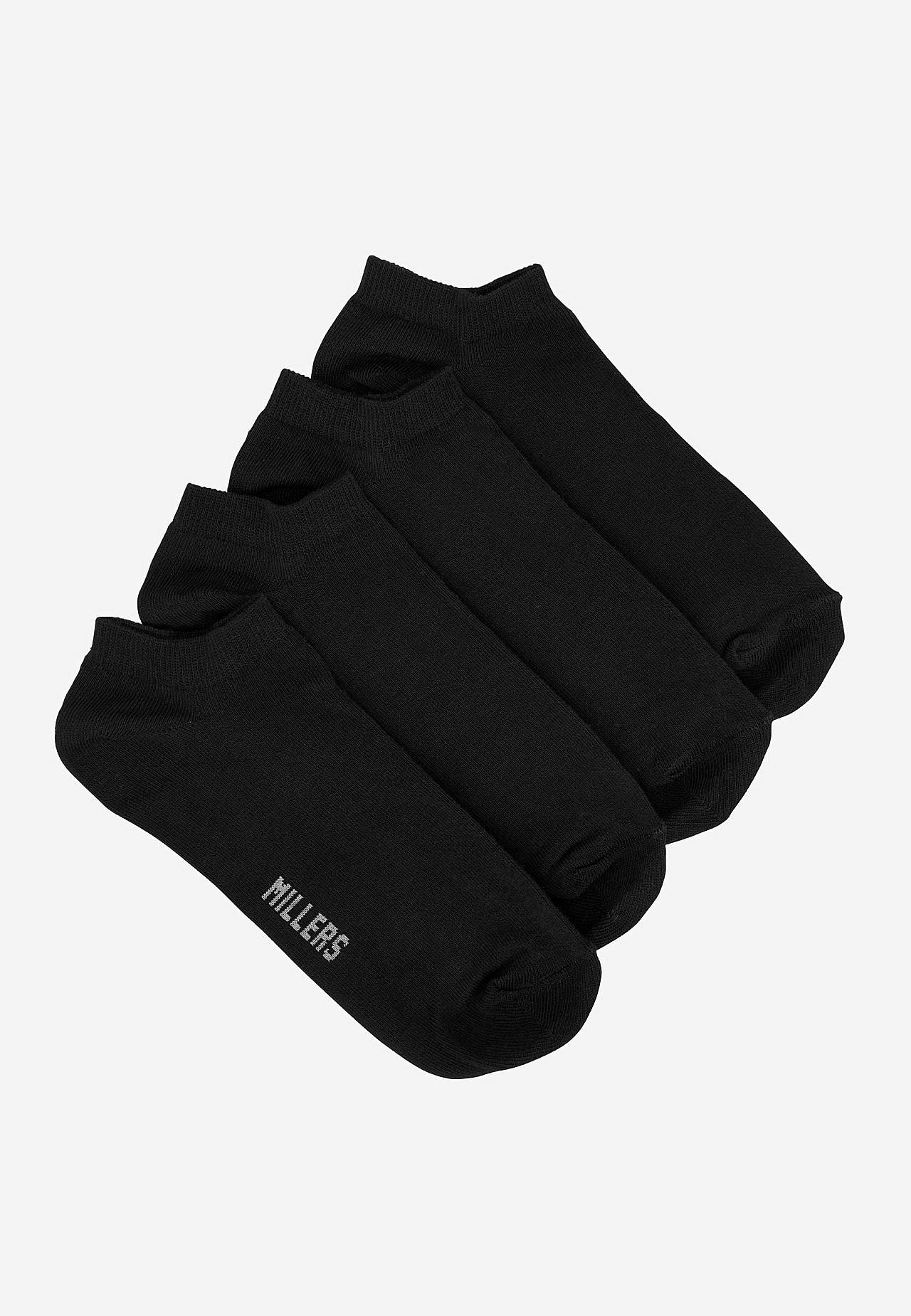 Ankelstrumpa i bomullsmix Sam 4-pack