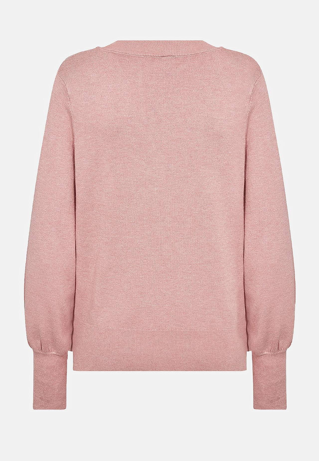 Finstickad tröja med v-ringning